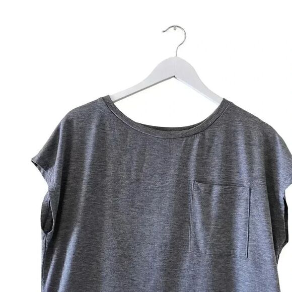Mirol Charcoal Gray Short Sleeves Minimalist T-Shirt SZ M #1232 - Picture 3 of 12